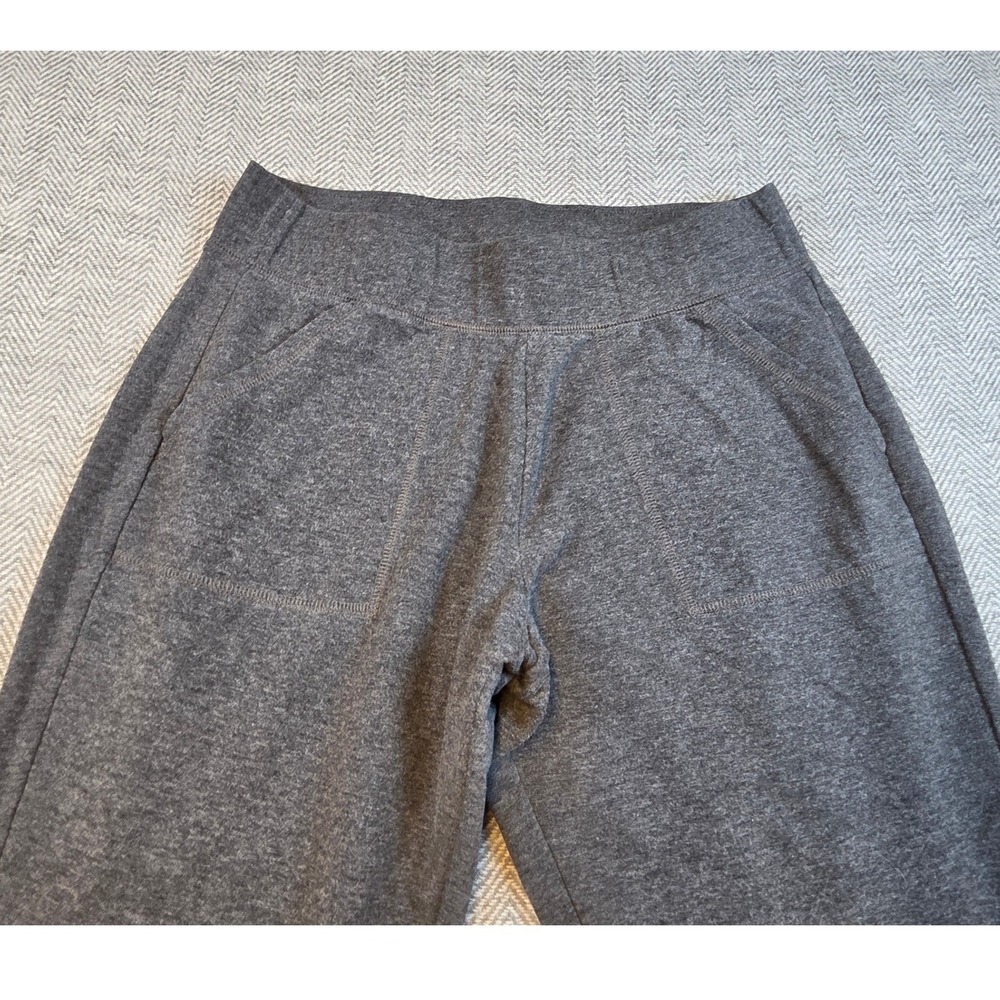 St Johns Bay Active Womens Medium Gray Heather Straight Leg Yoga Pants Pockets - Picture 6 of 9